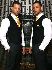 Couple of rough boners stuck in one gay asshole