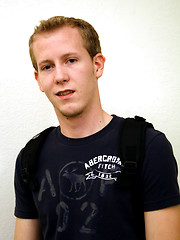 College boy posing