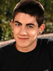 Skater boy in outdoor softcore scene