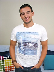 Fraternity jock from footbal team jerking for money