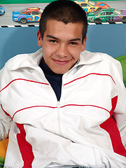 Sweet teen boy exposing his goodies