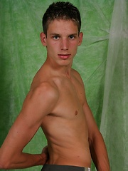 Horny european boy jacking off