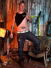 Straight guy lubes his dick and masturbates