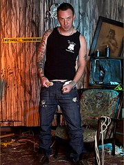 Straight guy lubes his dick and masturbates