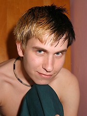 Slim alternative twink boy getting naked