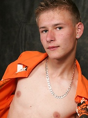 College freshman gets naked and shows his cock