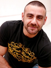 Hunky dad Manu showing his furry body