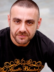 Hunky dad Manu showing his furry body