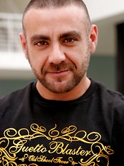 Hunky dad Manu showing his furry body