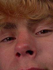 The hottest scene of jerking redhead boy