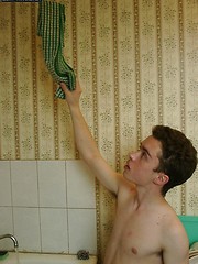 Hot twink amateur shoots on the kitchen