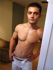 Miami latino boy Rocco stripping and jacking off