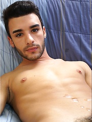 Diego jerking off his latino cock