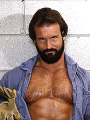 Daddy posing in retro style