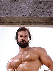 Daddy posing in retro style