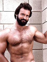 Daddy posing in retro style