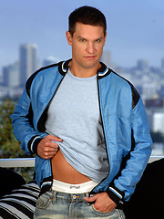 Hot brunette hunk naked