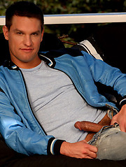 Hot brunette hunk naked