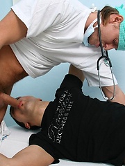 Getting Bareback Fucked on the Doctors Exam Table