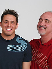 Straight guy Pat serviced by skilled aged gay
