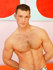 Hot athletic jock Shaun stripping