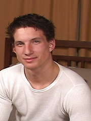 Straight guy Skyler jerks cock