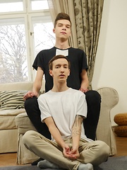 Gorgeous twink Axel Bolt fucks Gregor Gilead bareback.