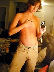 Gay amateur boy performs softcore posing