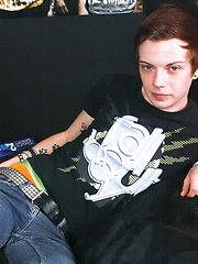 Young emo boy Jake Wiles solo masturbation