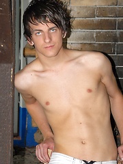 Straight skater-boy bares his sweet cock for us