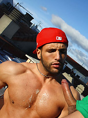 Damien Crosse and Donato Reyes have fuck on the roof