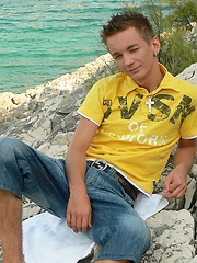 Home made boy Michal takes a trip