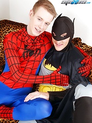 Hot and Horny Heroes Enjoy A Spunky, Raw, Big-Dicked Super-Fuck!