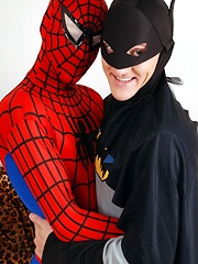 Hot and Horny Heroes Enjoy A Spunky, Raw, Big-Dicked Super-Fuck!