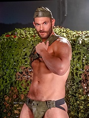 Sexy hunk in leather