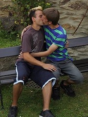 Luigi and Marco Kole pounding ass hard outdoors.