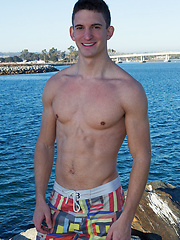 Joey shows a standing cock 