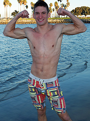 Joey shows a standing cock 