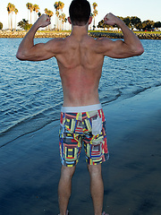 Joey shows a standing cock 