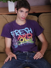 Marty whips out his cock and busts a huge nut.